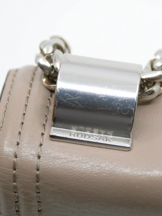 RUDSAK Leather Crossbody Bag with Wheat/Spiga Link Strap - Picture 5 of 15